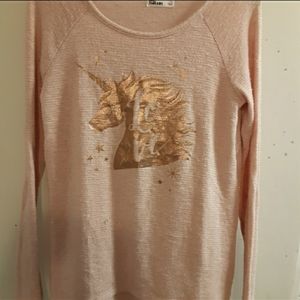 NWOT. Girls (szL) Unicorn Sweater